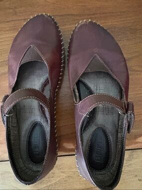 Born Burgundy Mary Jane Slip-On Loafers